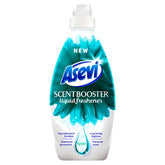 Asevi - Green Scent Booster Liquid Freshener 36 Washes (720ml) offers a turquoise design, hypoallergenic formula, long-lasting premium fragrance, and maximum protection for your laundry.
